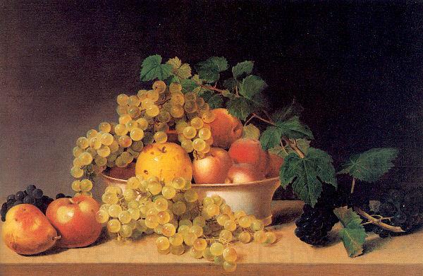Peale, James Still Life with Fruit on a Tabletop Norge oil painting art